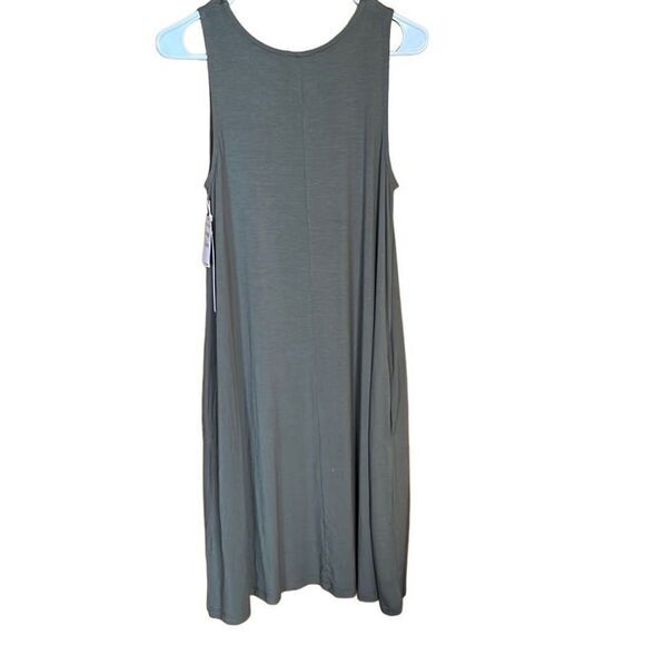CASLON NORDSTROM TANK DRESS XS GREEN SWING SOFT SORREL READY TO GO EFFORTLESS - Picture 6 of 9